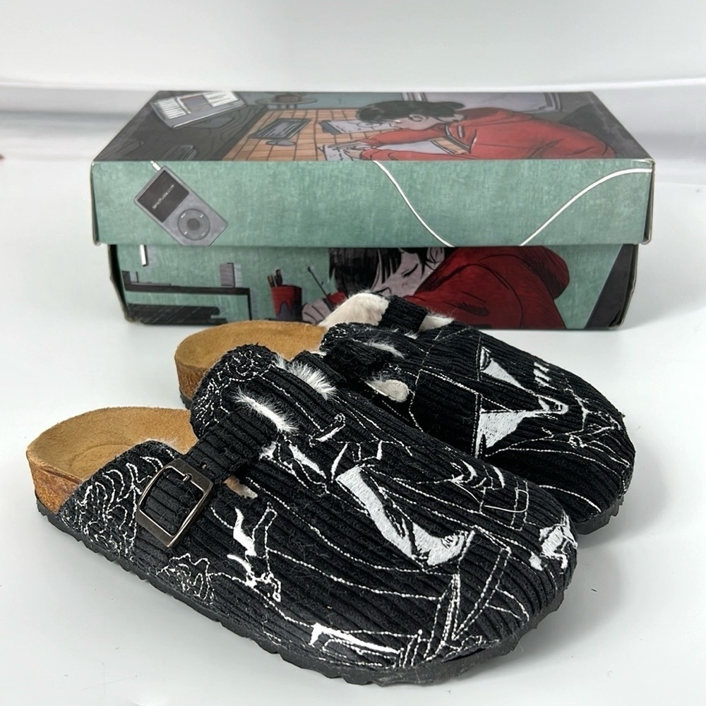 derschutze NEW corduroy “Dreamwalker Clogs US 4